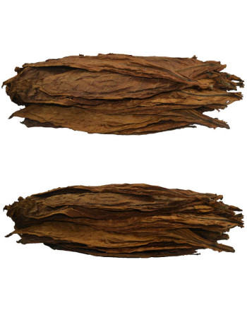 2 tas de feuilles naturelles de tabac Kentucky Fire Cured (séchage au feu de bois)